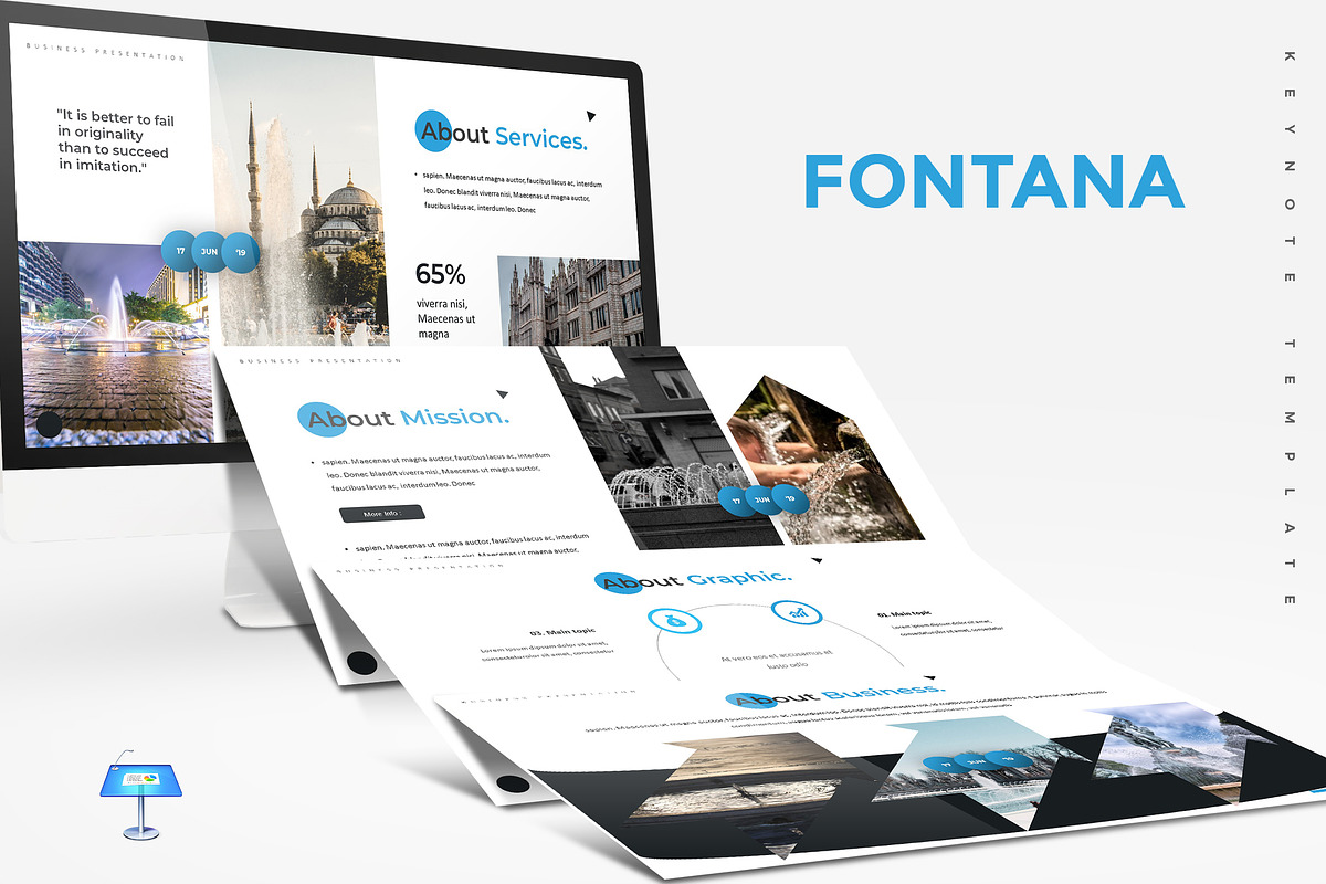 Fontana - Keynote Template in Keynote Templates - product preview 8