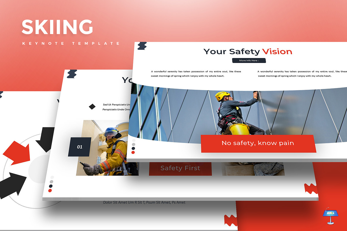 Skiing - Keynote Template in Keynote Templates - product preview 8