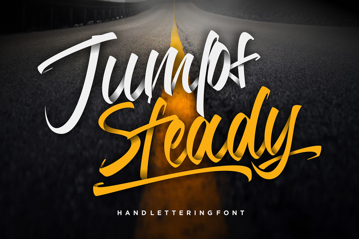 Jump Steady Script in Script Fonts - product preview 8