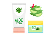 Organic aloe vera cosmetics