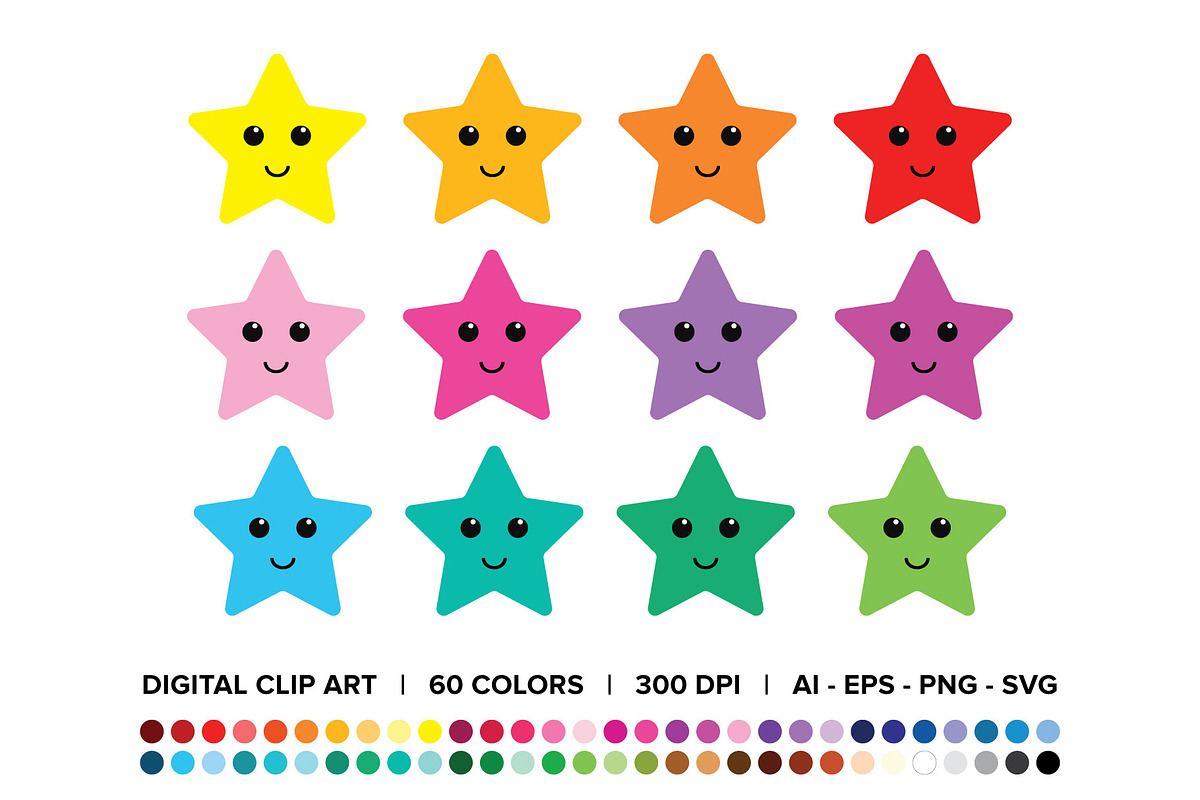 Happy Star Graphic Set in Objects - product preview 8