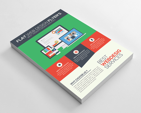 Web Designer Flyer Template in Flyer Templates - product preview 2