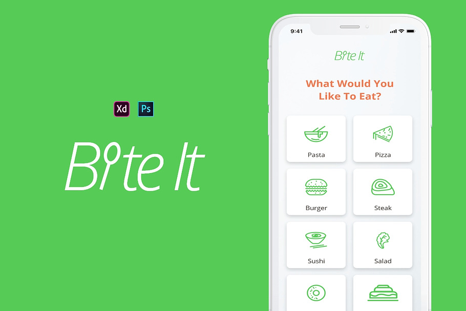 Bite It Mobile UI Kit in UI Kits and Libraries - product preview 8