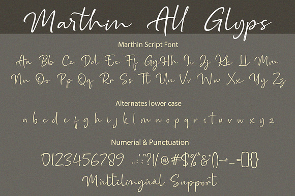 Marthin - Script Font in Script Fonts - product preview 12
