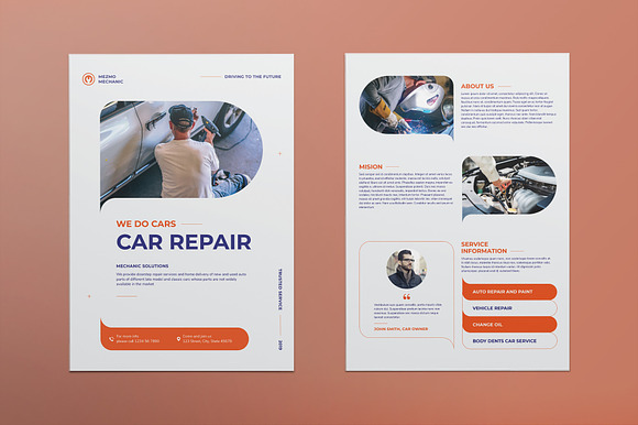 Car Repair Print Pack in Invitation Templates - product preview 7