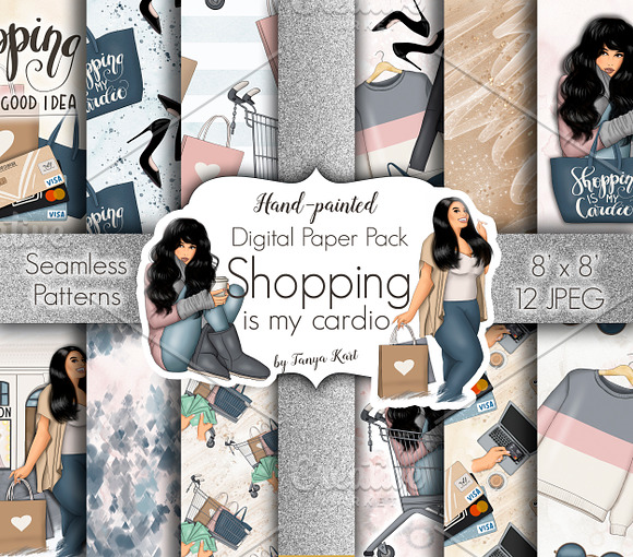 Shopping Clipart & Patterns in Illustrations - product preview 1