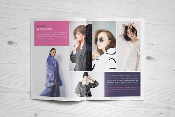 Modern Fashion 16 Page Brochure in Brochure Templates - product preview 6