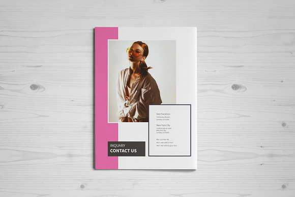Modern Fashion 16 Page Brochure in Brochure Templates - product preview 14