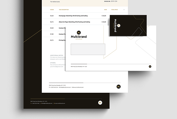 RW Multibrand Identity & Stationery in Stationery Templates - product preview 3