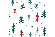 Vector seamless pattern Christmas