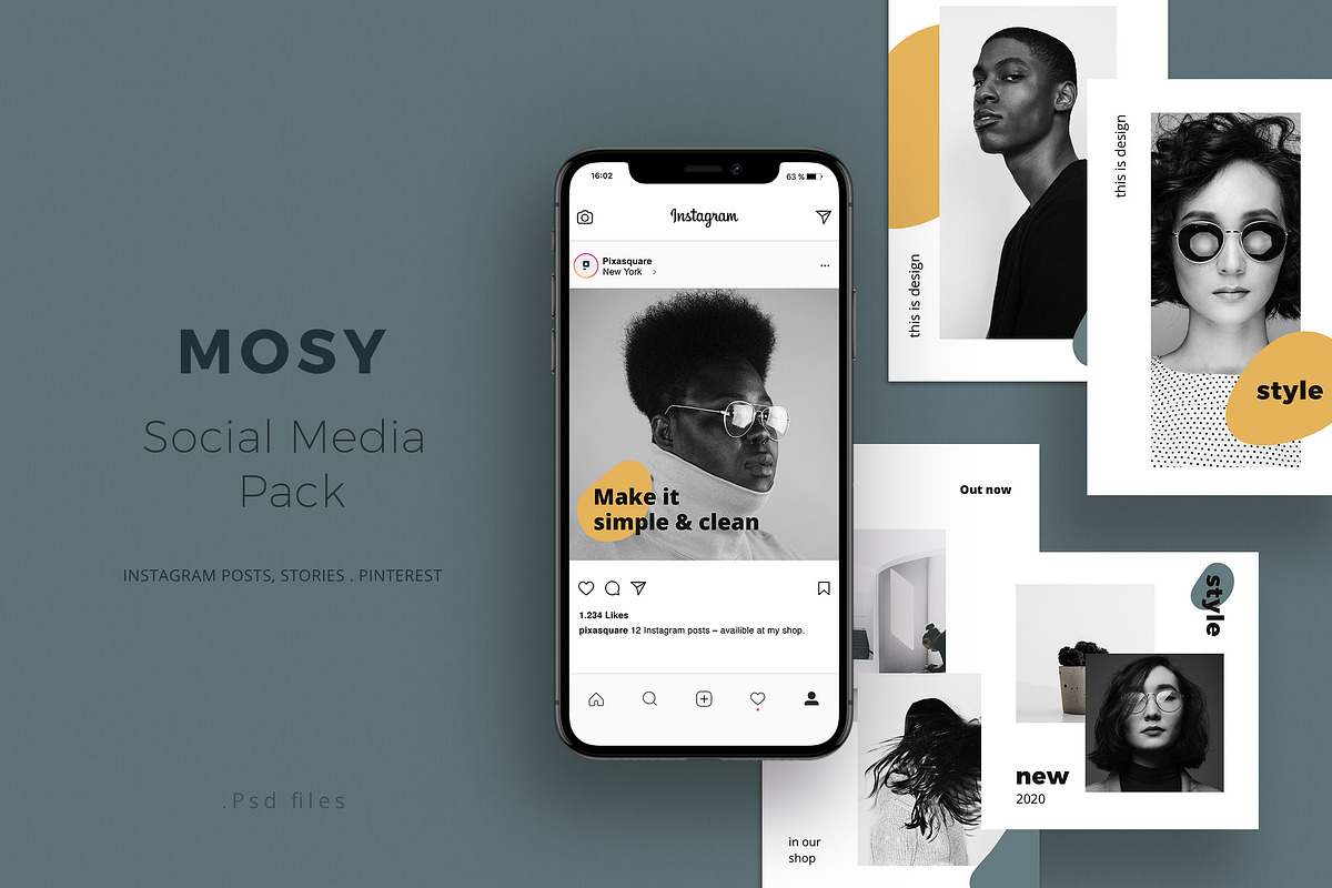 MOSY - Social Media Pack in Instagram Templates - product preview 8