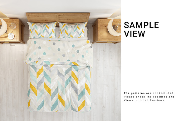 Bed Linen with Gathered Bed Skirt in Product Mockups - product preview 6