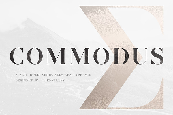 Commodus - All Caps Serif Typeface