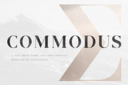 Commodus - All Caps Serif Typeface