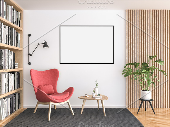 Interior mockup - artwork background in Print Mockups - product preview 2