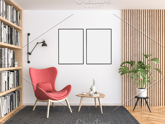 Interior mockup - artwork background in Print Mockups - product preview 3