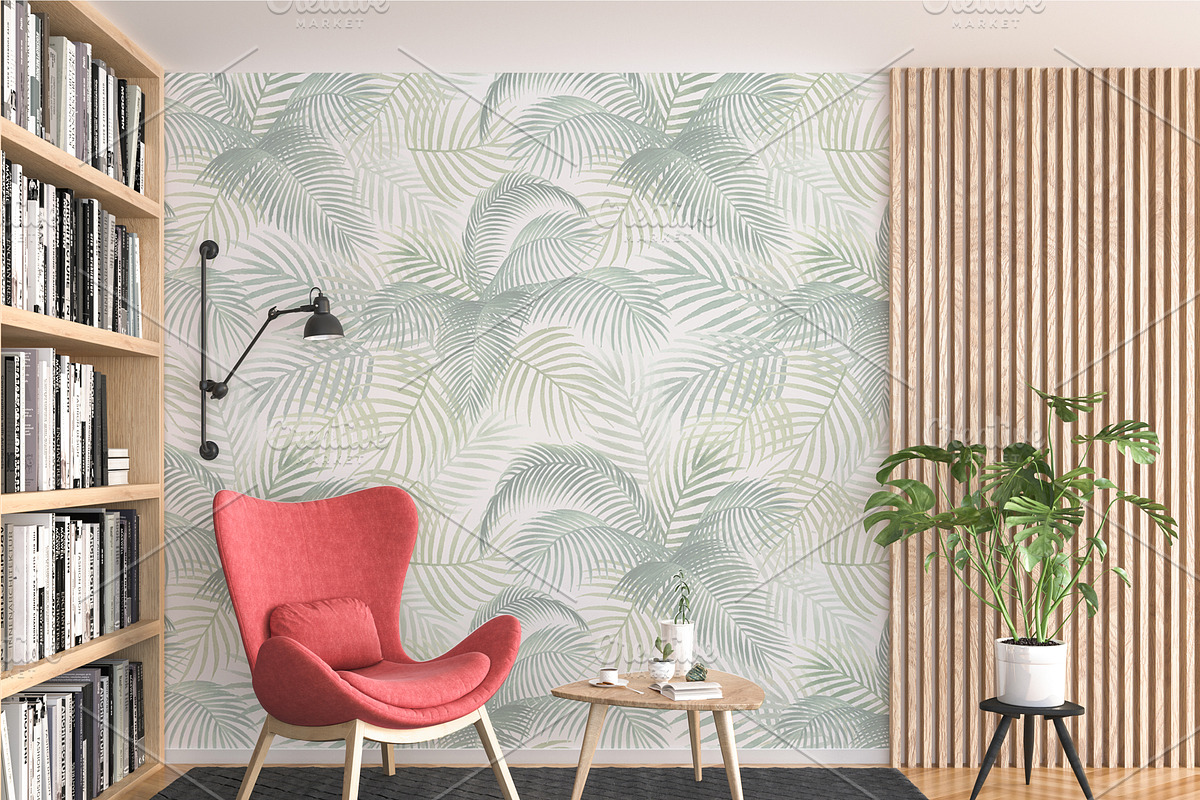 Wall mockup - wallpaper mock up in Product Mockups - product preview 8