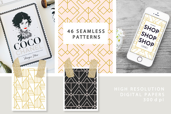 46 Elegant Geometric Lines Patterns in Patterns - product preview 1