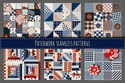 Set of 6 vector seamless patterns