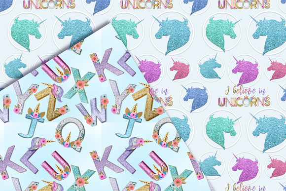 Unicorn Seamless Pattern in Patterns - product preview 3
