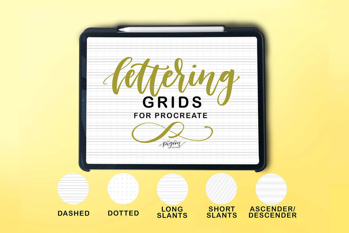 Lettering Grids for Procreate in Add-Ons - product preview 8
