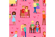 Couple in love vector lovers