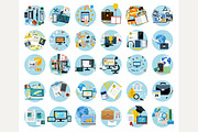 Icons Set Banners for Business