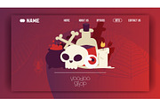 Voodoo shop banner website design