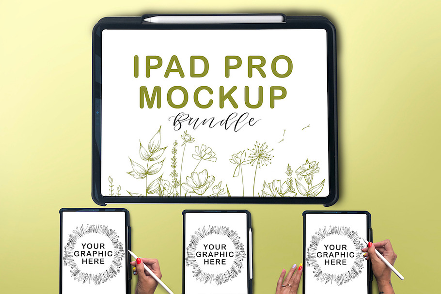 iPad Pro Mockup Bundle (New 2018)