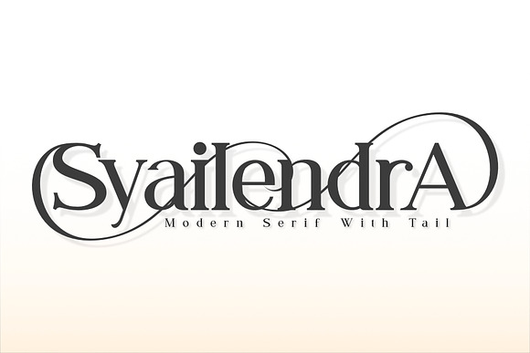 Syailendra - Modern Serif With Tail in Serif Fonts - product preview 14