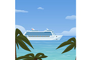 Cruise ship vacation, sea travel
