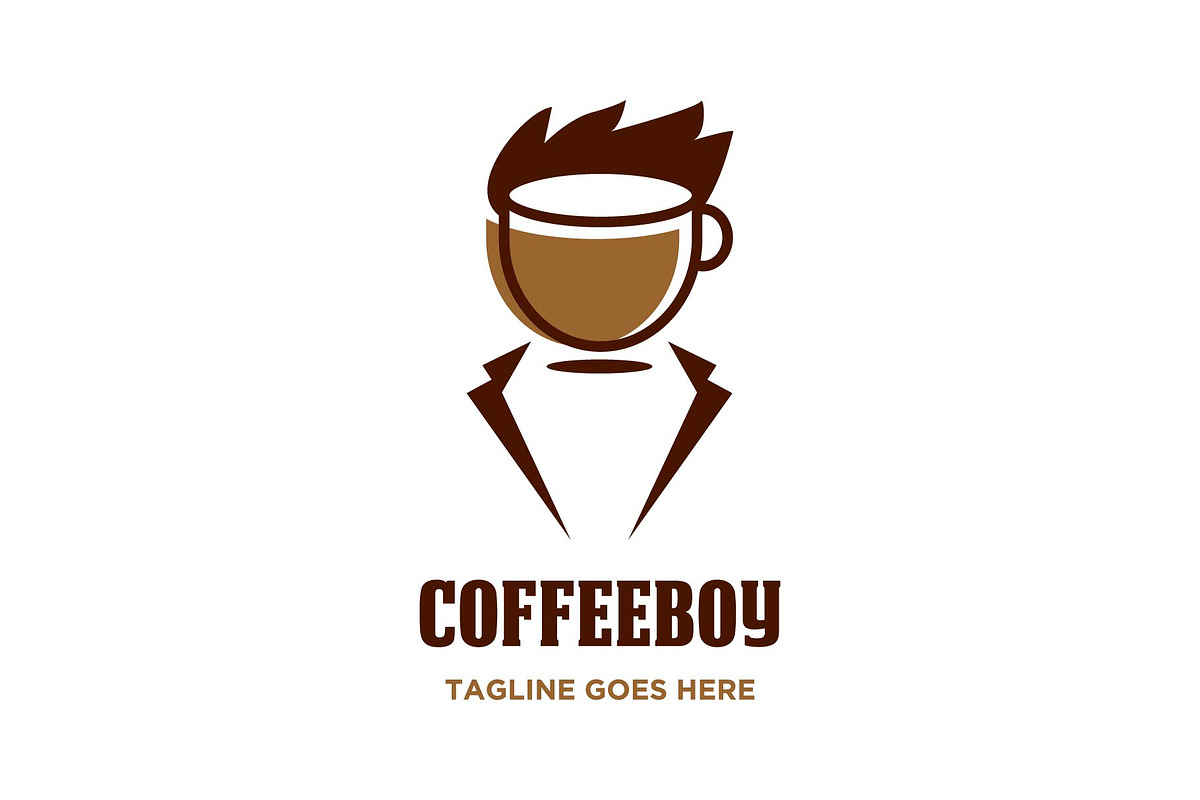 coffee boy logo in Logo Templates - product preview 8