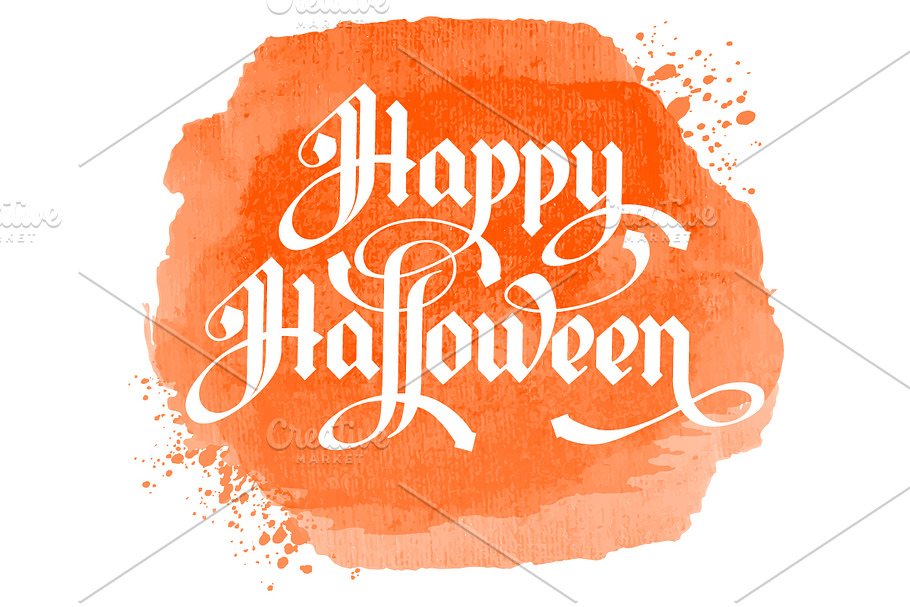 Halloween! Vector script lettering in Illustrations - product preview 8