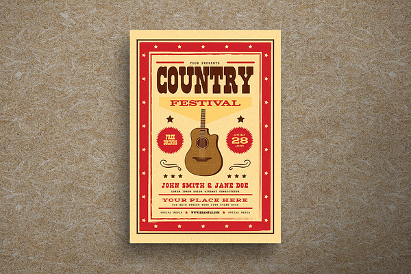 Country Festival Event Flyer