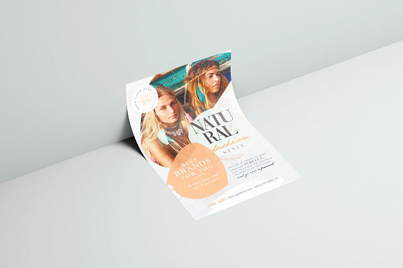 Natural Fashion Style Flyer Template in Invitation Templates - product preview 2