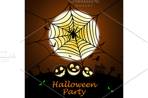 Set of 5 Halloween Greeting Cards in Illustrations - product preview 1