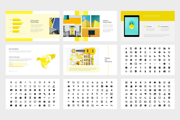 Uzela : Yellow Color Keynote in Keynote Templates - product preview 6