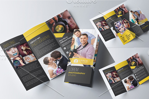 Photography Trifold Brochure Layout