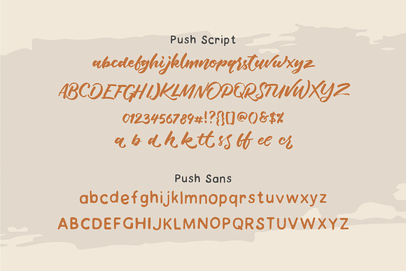 Push Font Duo in Script Fonts - product preview 9