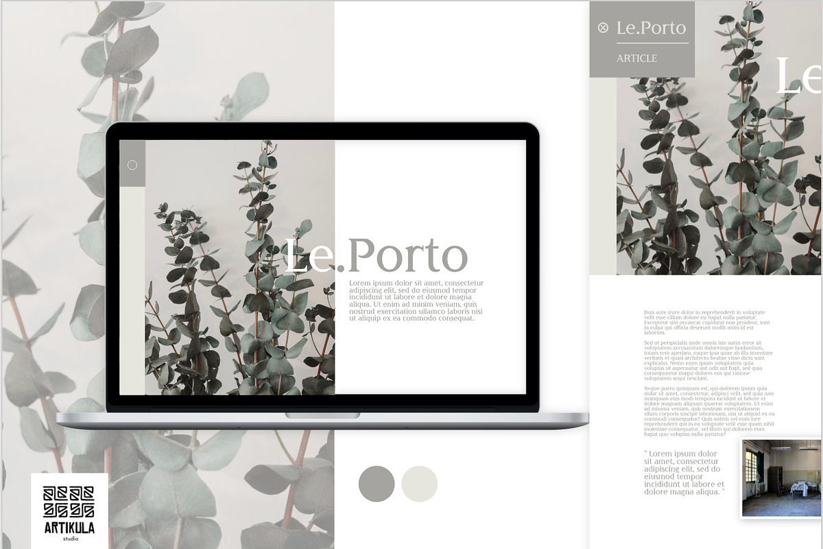 Le.Porto Desktop in Landing Page Templates - product preview 8