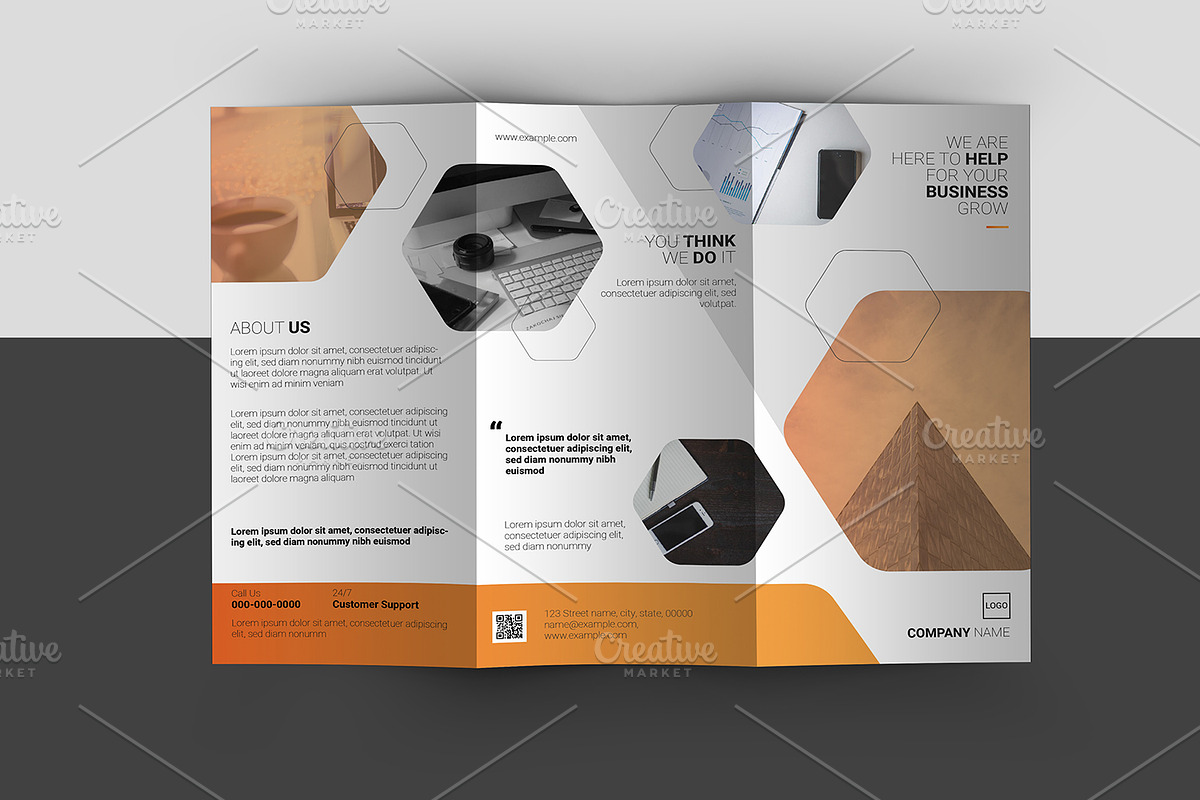 Trifold Corporate Brochure V892 in Brochure Templates - product preview 8