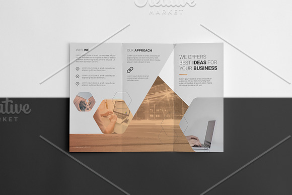 Trifold Corporate Brochure V892 in Brochure Templates - product preview 3