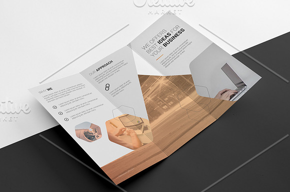 Trifold Corporate Brochure V892 in Brochure Templates - product preview 4