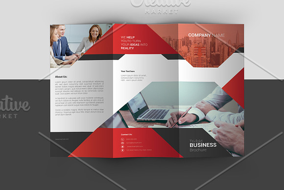 Business Trifold  Brochure V893 in Brochure Templates - product preview 3