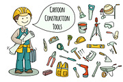 Cartoon builder + construction tools