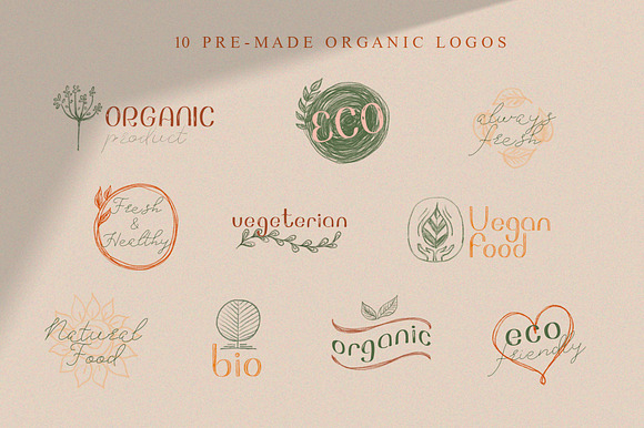 Organic font collection in Sans-Serif Fonts - product preview 13