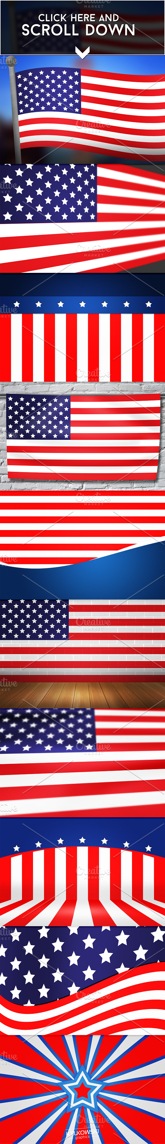 USA PSD Backdrop in Textures - product preview 1