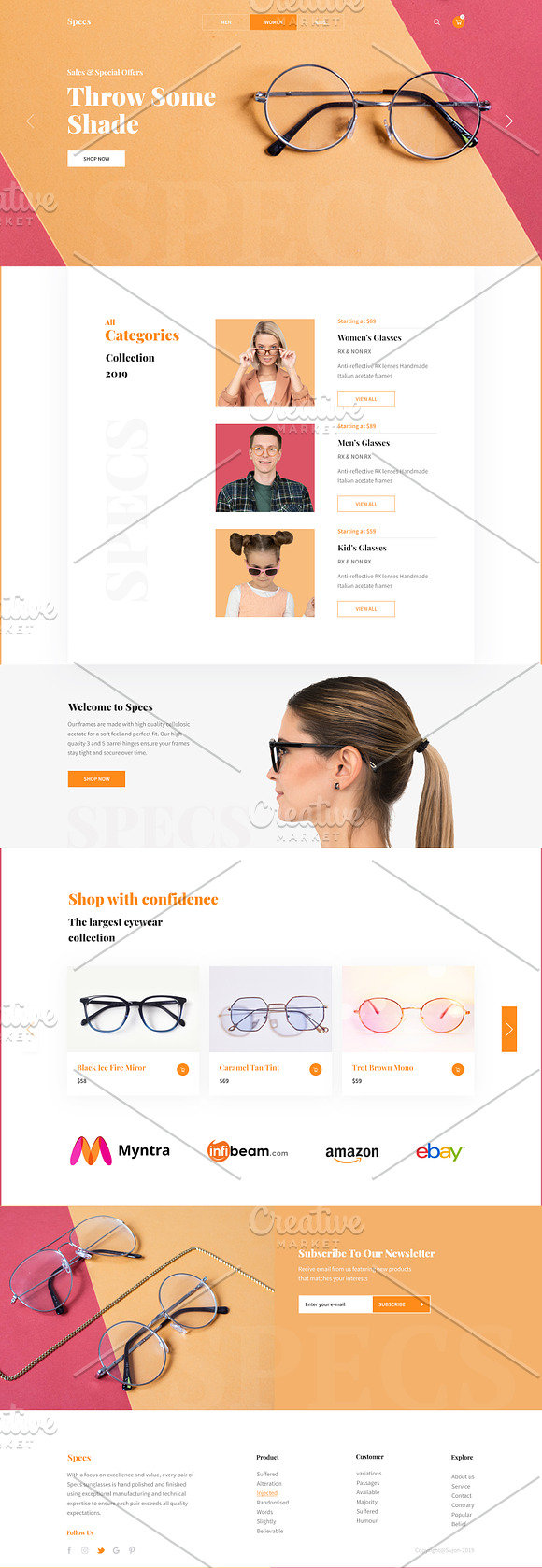 Specs E-commerce Landing Page in Landing Page Templates - product preview 1