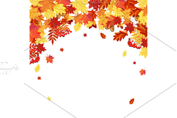 Set of 4 Autumn  Frame in Illustrations - product preview 1