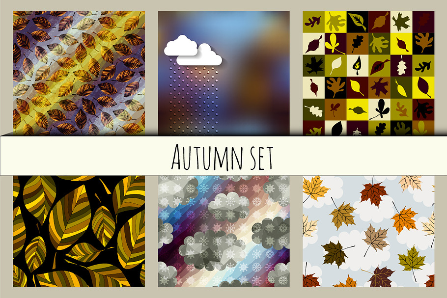 Autumn backgrounds. in Illustrations - product preview 8